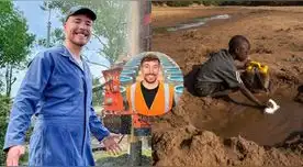 MrBeast construye 100 pozos de agua en África y gesto es viral en redes sociales.