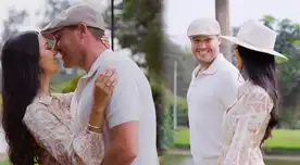 George Forsyth y Sonia La Torre en sesión de fotos antes de casarse.