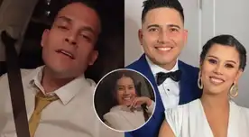 Christian Domínguez y Fiorella Méndez estuvieron juntos durante el partido de la selección peruana.