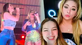 Alondra Huarac cantó por primera vez con su mamá Lizet Soto.