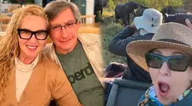 ¡Emocionados! Katia Condos y Federico Salazar disfrutan de un inolvidable viaje por el África