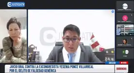 Poder Judicial levantó la orden de captura de la ex congresista Yesenia Ponce Poder Judicial levantó la orden de captura de la ex congresista Yesenia Ponce