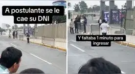 Postulante de UNMSM se le cae su DNI, casi pierde examen y usuarios aconsejan: "La puntualidad"