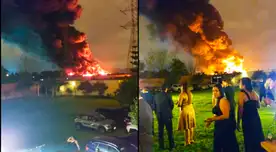 Almacén de llantas en Lurín se incendió debido a pirotécnicos. Almacén de llantas en Lurín se incendió debido a pirotécnicos.