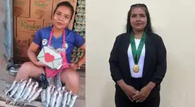 Joven se gradúa de abogada tras vender pescado en Pucallpa.