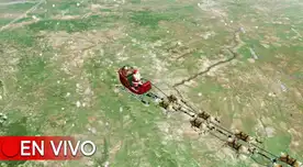 ¿Papá Noel ya pasa por Perú? Sigue EN VIVO vía Santa Tracker su recorrido por el mundo
