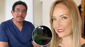 Marisol Aguirre fue ampayado en besos y abrazos con su nuevo galán Carlos Enrique Vásquez.