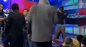 Impactantes imágenes en el set del Canal 10 TC Televisión de Ecuador se viralizó en redes sociales.