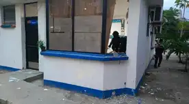 Así quedó el puesto policial de Huaquillas, a pocas cuadras de la frontera con Perú.