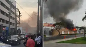 Un incendio se reporta en la Av. Monterrico (Manuel Olguín) 901 en el distrito de Surco.