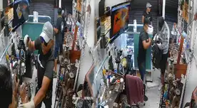 Magdalena: preciso momento en que ladrones armados roban joyería, agreden al dueño y huyen
