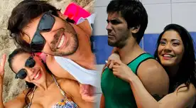 Fabianne Hayashida e Israel Dreyfus juntos en la playa.