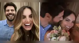 Carol Reali agarra el bouquet en boda y se emociona. Carol Reali agarra el bouquet en boda y se emociona.