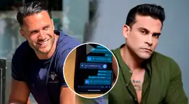 Fabio Agostini y Christian Domínguez conversaron tras ampay.