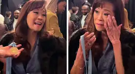 Mimy Succar se quiebra de la emoción tras recibir la medalla de nominación al Grammy 2024