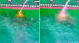 El jugador de 35 años fue impactado por un rayo en pleno juego. El jugador de 35 años fue impactado por un rayo en pleno juego.