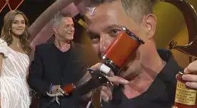 Alejandro Sanz recibió gaviota de oro en Viña del Mar. Alejandro Sanz recibió gaviota de oro en Viña del Mar.