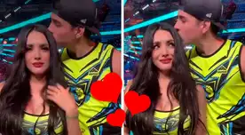 Piero Arenas y Rosángela Espinoza emocionan a sus fanáticos con dulce beso en Esto Es Guerra
