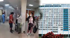 Pacientes de EsSalud quedaron atemorizados por incendio en el Rebagliati.