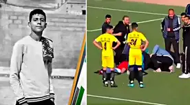 Wassim Djezzar recibió una dura patada en el pecho por parte de un rival.