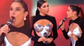 María Pía Copello y Nicole Akari frente a frente luciendo polémico vestido. María Pía Copello y Nicole Akari frente a frente luciendo polémico vestido.