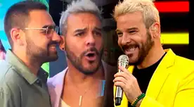 Adolfo Aguilar se luce feliz junto a su pareja.