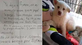 “Mi papá le pega mucho”, afirmó el menor en la carta para que acepten a su indefenso perro en el albergue.