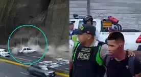 Delincuente quiso escapar tras choque de carro en Barranco. Delincuente quiso escapar tras choque de carro en Barranco.