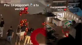 Propuesta de matrimonio se viraliza en TikTok por la reacción de los vecinos.