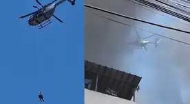 El rescate se llevó con éxito debido a la rápida respuesta ante la llamada de una de las personas atrapadas.