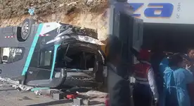 Varios fallecidos y decenas de heridos dejó la volcadura de un bus de la empresa Civa en Ayacucho.