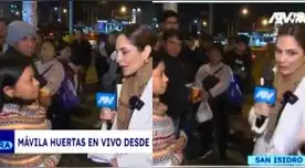 Mávila Huertas sale a las calles y peruana la encara EN VIVO por muertes en protestas del 2023.