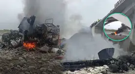 Tráiler habría perdido el control en carretera de Cañete y sufre aparatoso accidente. Tráiler habría perdido el control en carretera de Cañete y sufre aparatoso accidente.
