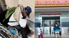 Adulto mayor fue llevado de emergencia hacia el hospital Honorio Delgado Espinoza de Arequipa.