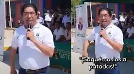 El alcalde tuvo unas polémicas declaraciones durante una actividad en un asentamiento humano.