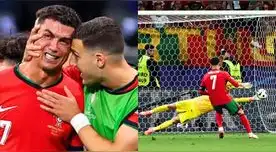 Cristiano Ronaldo lloró luego de fallar un penal ante Eslovenia durante la Eurocopa 2024.