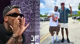 Jefferson Farfán y Luis 'Cuto' Guadalupe en Miami tras eliminación de Perú en la Copa América 2024.