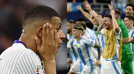 Argentina podría recibir dura sanción por canción racista contra Francia.