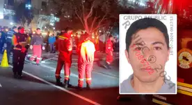 Hombre queda herido tras caída de poste de alumbrado ornamental en su espalda, en Plaza San Martín.