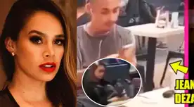 Jossmery Toledo y Jean Deza fueron captados en aeropuerto. Jossmery Toledo y Jean Deza fueron captados en aeropuerto.