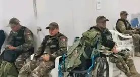 Policías fueron trasladados al centro de salud más cercano. Policías fueron trasladados al centro de salud más cercano.