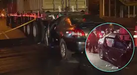 Accidente en la Panamericana Sur: taxista chocó su auto contra un tráiler y mató a su copiloto Accidente en la Panamericana Sur: taxista chocó su auto contra un tráiler y mató a su copiloto