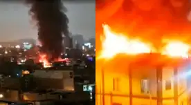 Gran incendio en Breña: Bomberos luchan por apagar las llamas del siniestro