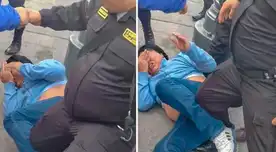 Las agresiones fueron registradas por los manifestantes. Las agresiones fueron registradas por los manifestantes.