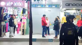 Posible atentando en el emporio comercial Gamarra. Posible atentando en el emporio comercial Gamarra.