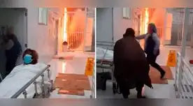 Gigantesco incendio alarmó a los pacientes del Hospital María Auxiliadora.