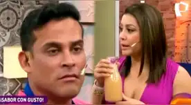 Karla Tarazona le grita y cuadra en vivo a Christian Domínguez por usar 'idioma bebé': "¡Habla como hombre!"