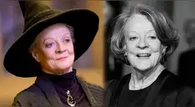 Maggie Smith, actriz que interpretó a la profesora McGonagall de 'Harry Potter'.