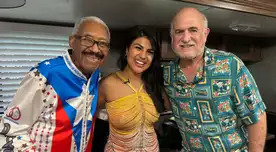 Brunella Torpoco junto a El gran combo de Puerto Rico. Brunella Torpoco junto a El gran combo de Puerto Rico.