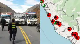 Diversas movilizaciones en el interior del país han ocasionado el bloqueo de importantes vías y carreteras.